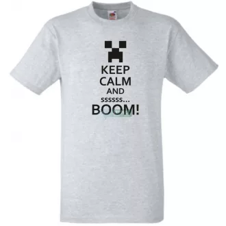 Keep Calm Minecraft Creeper gyerek rövid ujjú póló