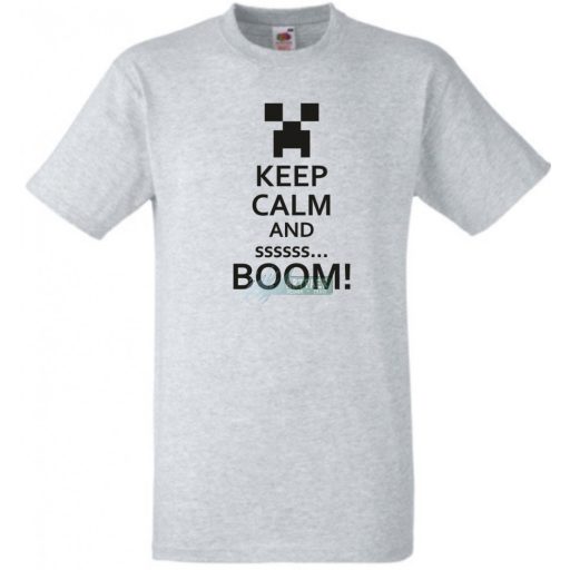 Keep Calm Minecraft Creeper gyerek rövid ujjú póló