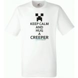 Keep Calm Minecraft Creeper gyerek rövid ujjú póló