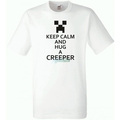 Keep Calm Minecraft Creeper gyerek rövid ujjú póló