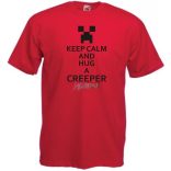 Keep Calm Minecraft Creeper gyerek rövid ujjú póló