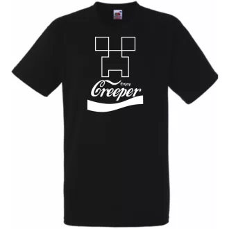   Minecraft Creeper - Coca Cola stílusban gyerek rövid ujjú póló