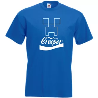   Minecraft Creeper - Coca Cola stílusban gyerek rövid ujjú póló