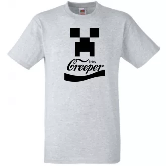   Minecraft Creeper - Coca Cola stílusban gyerek rövid ujjú póló