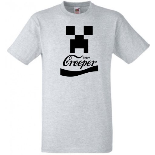 Minecraft Creeper - Coca Cola stílusban gyerek rövid ujjú póló