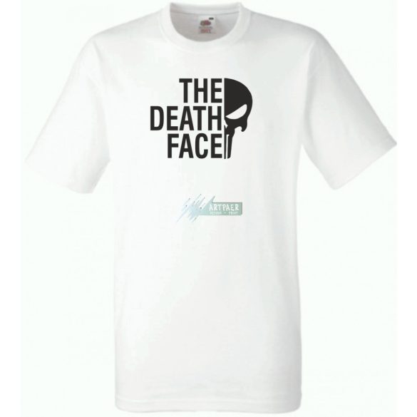 Funny The Death Face Punisher férfi rövid ujjú póló