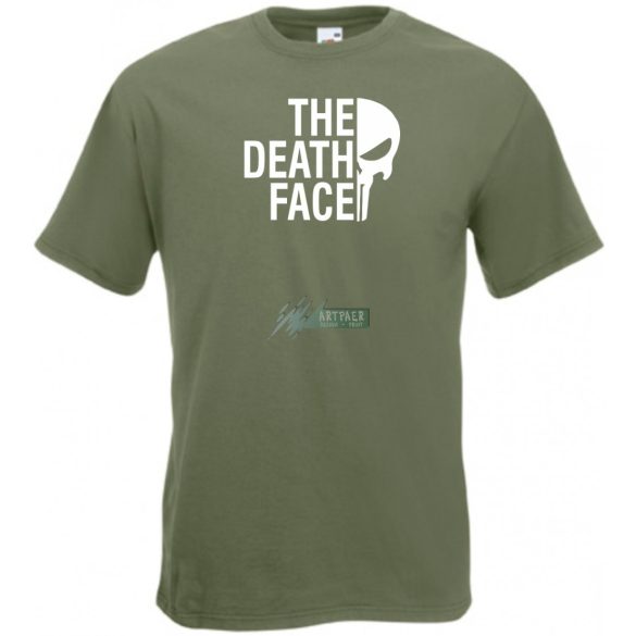 Funny The Death Face Punisher férfi rövid ujjú póló