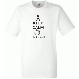 Keep Calm Csillagkapu férfi rövid ujjú póló