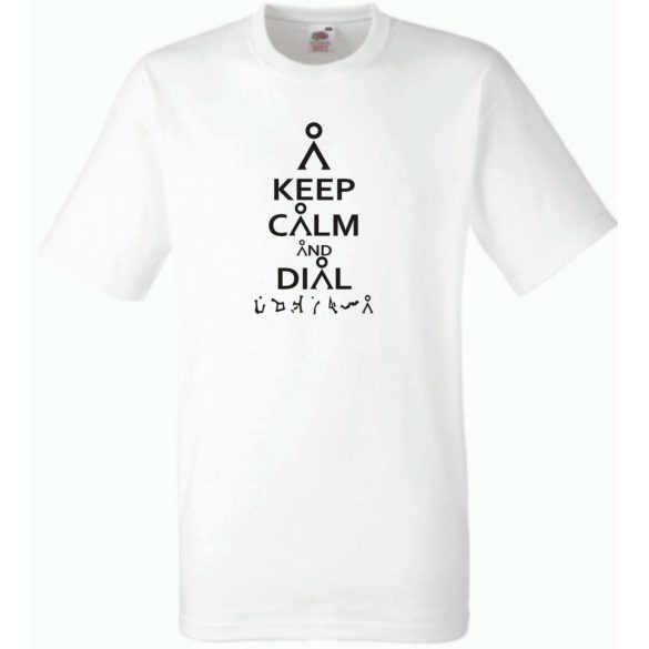 Keep Calm Csillagkapu férfi rövid ujjú póló