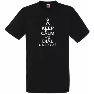Keep Calm Csillagkapu férfi rövid ujjú póló