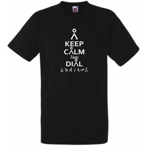 Keep Calm Csillagkapu férfi rövid ujjú póló