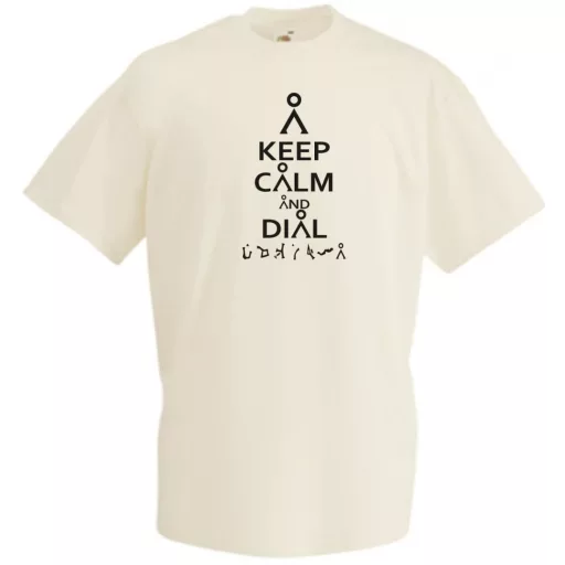Keep Calm Csillagkapu férfi rövid ujjú póló