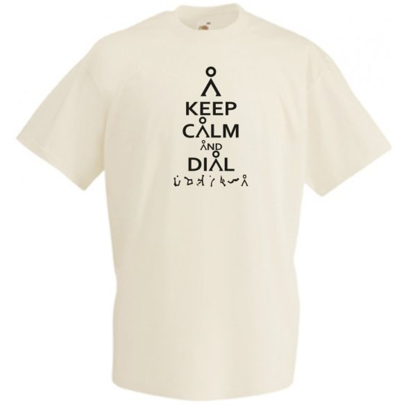 Keep Calm Csillagkapu férfi rövid ujjú póló