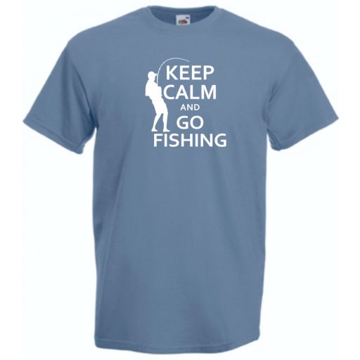 Keep Calm horgász férfi rövid ujjú póló