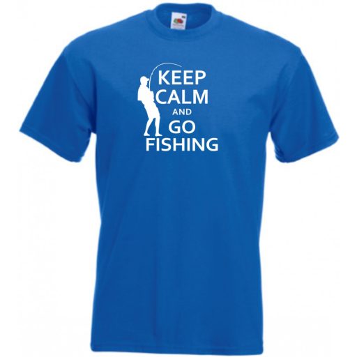 Keep Calm horgász férfi rövid ujjú póló