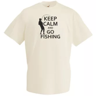 Keep Calm horgász férfi rövid ujjú póló