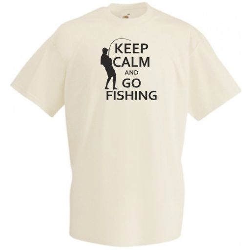 Keep Calm horgász férfi rövid ujjú póló