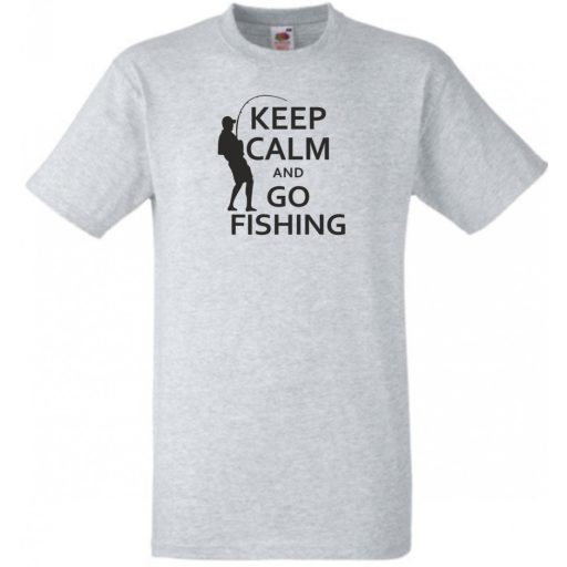 Keep Calm horgász férfi rövid ujjú póló