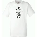 Keep Calm horgász férfi rövid ujjú póló