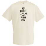 Keep Calm horgász férfi rövid ujjú póló