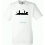 Horgászok csónakban férfi rövid ujjú póló