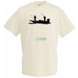 Horgászok csónakban férfi rövid ujjú póló