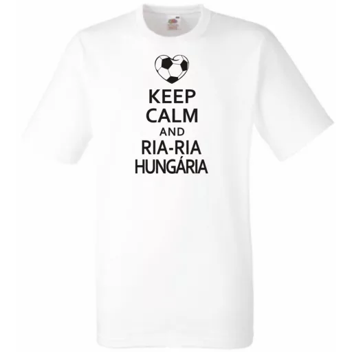 Keep Calm foci szurkoló, Ria Ria Hungária férfi rövid ujjú póló