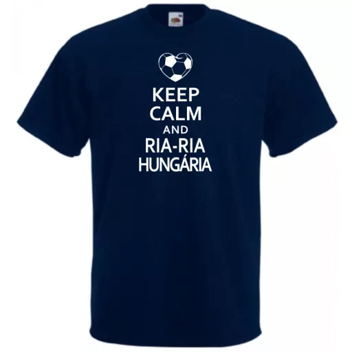 Keep Calm foci szurkoló, Ria Ria Hungária férfi rövid ujjú póló