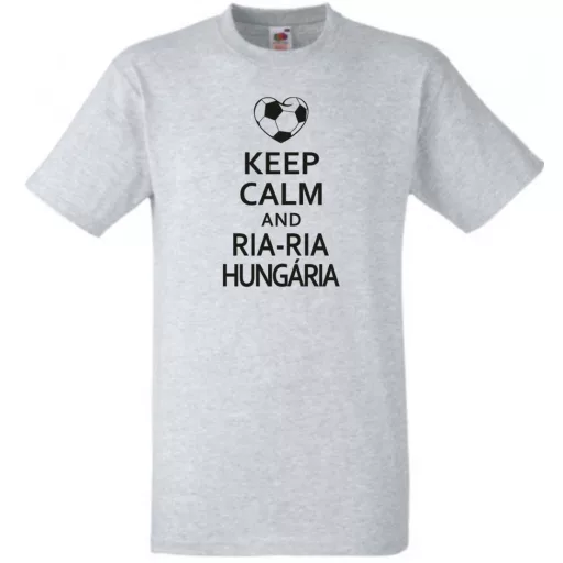 Keep Calm foci szurkoló, Ria Ria Hungária férfi rövid ujjú póló