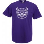 Retro Motoros koponya férfi rövid ujjú póló