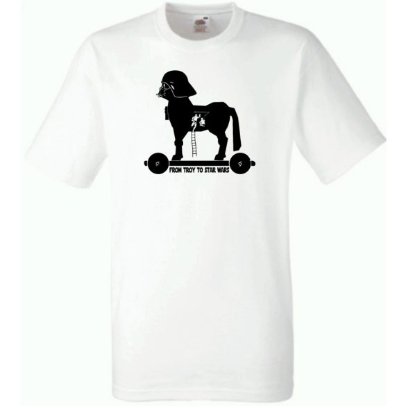 Humor - Trójai faló férfi rövid ujjú póló