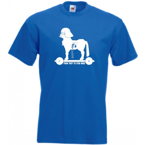 Humor - Trójai faló férfi rövid ujjú póló