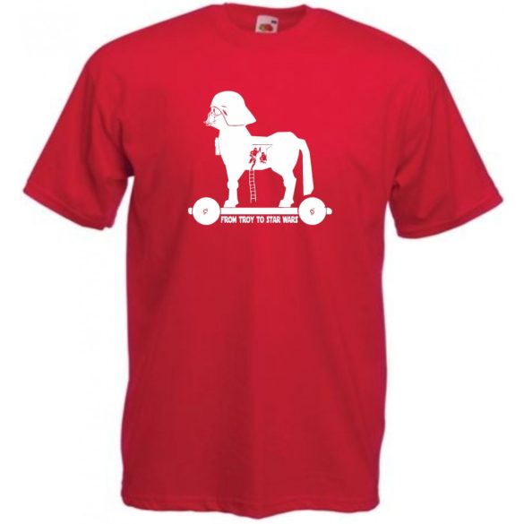 Humor - Trójai faló férfi rövid ujjú póló