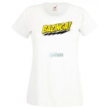 Sheldon ruhatára - agymenők - bazinga stílus női rövid ujjú póló