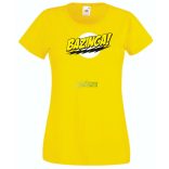 Sheldon ruhatára - agymenők - bazinga stílus női rövid ujjú póló
