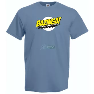   Sheldon ruhatára - agymenők - bazinga stílus férfi rövid ujjú póló