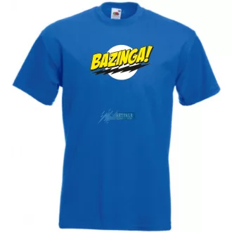   Sheldon ruhatára - agymenők - bazinga stílus férfi rövid ujjú póló