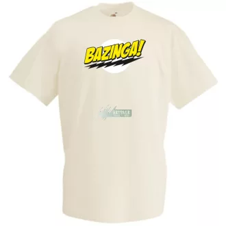   Sheldon ruhatára - agymenők - bazinga stílus férfi rövid ujjú póló