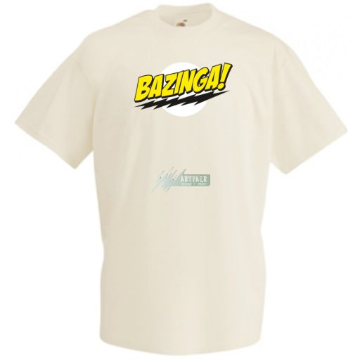 Sheldon ruhatára - agymenők - bazinga stílus férfi rövid ujjú póló