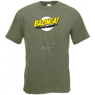   Sheldon ruhatára - agymenők - bazinga stílus férfi rövid ujjú póló