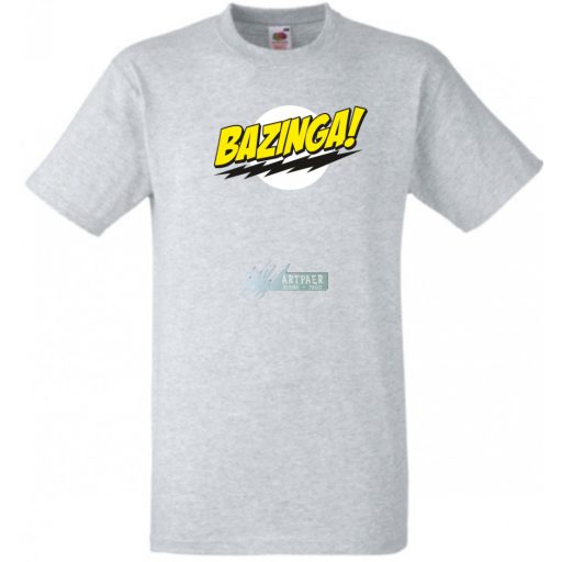 Sheldon ruhatára - agymenők - bazinga stílus férfi rövid ujjú póló