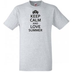 Keep Calm & Love Summer férfi rövid ujjú póló