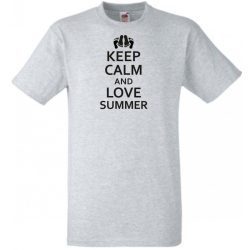Keep Calm & Love Summer férfi rövid ujjú póló