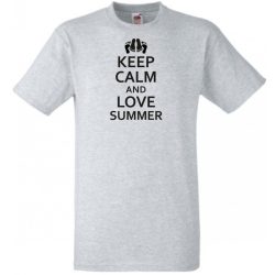 Keep Calm & Love Summer férfi rövid ujjú póló