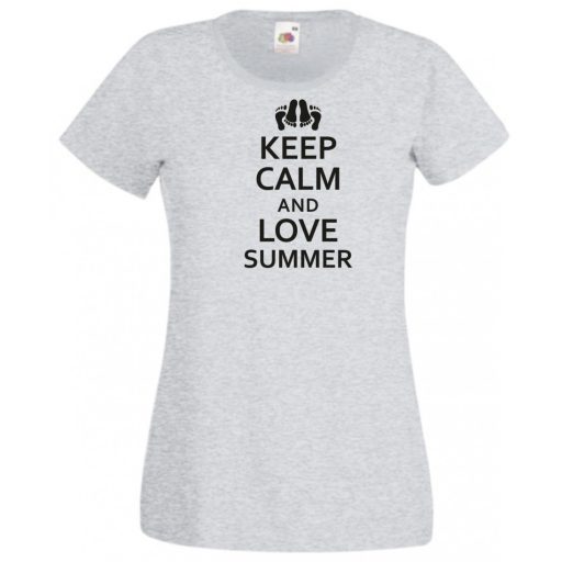 Keep Calm & Love Summer női rövid ujjú póló