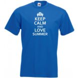 Keep Calm & Love Summer férfi rövid ujjú póló