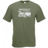 Auto fan Toyota Land Cruiser minima férfi rövid ujjú póló