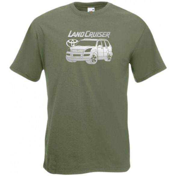Auto fan Toyota Land Cruiser minima férfi rövid ujjú póló
