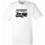 Auto fan Toyota Land Cruiser minima férfi rövid ujjú póló