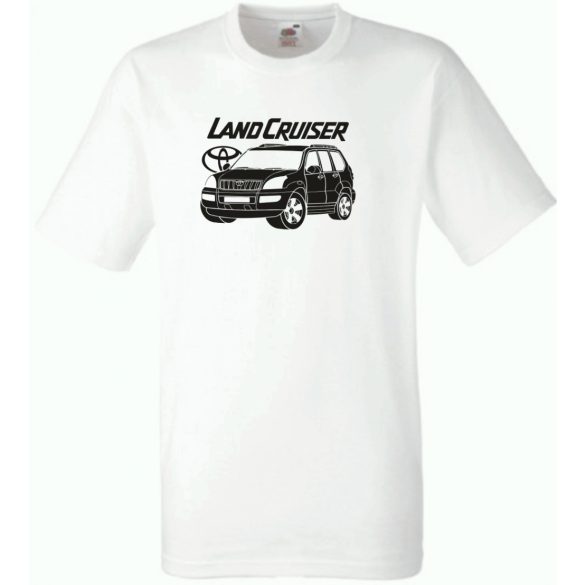 Auto fan Toyota Land Cruiser minima férfi rövid ujjú póló